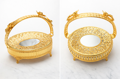 Golden Serving Dish