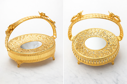 Golden Serving Dish